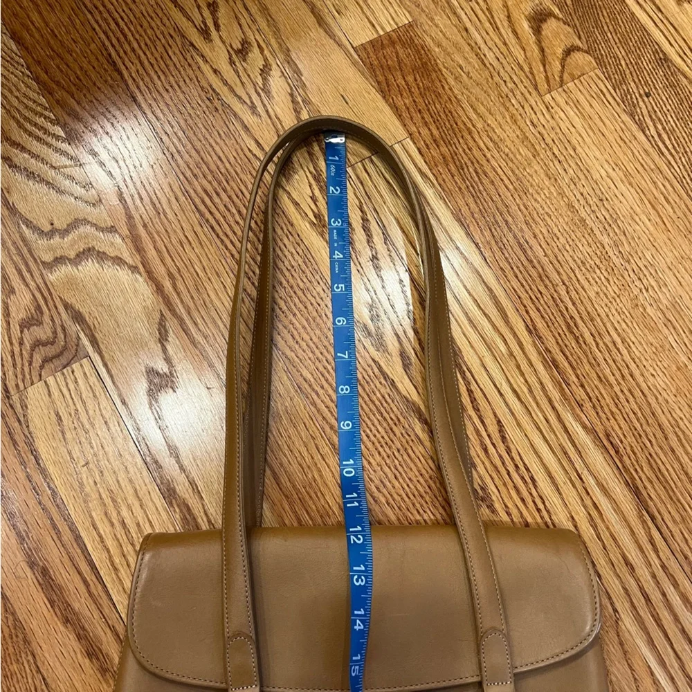 Vintage Coach 9808 Equestrian Flap Shopper Shoulder Bag in Toffee Tan Brown